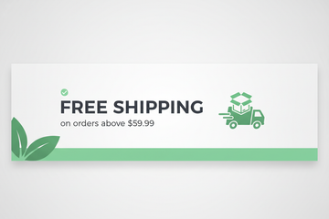 free shipping or orders above $59.99